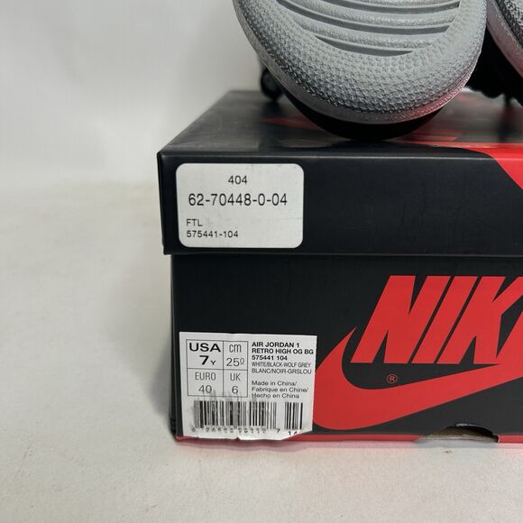 Nike Shoes Air Jordan 1 Retro High OG GS “Barons” 2024 - Picture 8 of 8